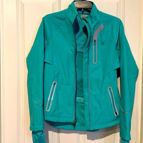 Athleta Jackets & Coats Athleta Women Blue Zip Jacket Sz S Full Zip